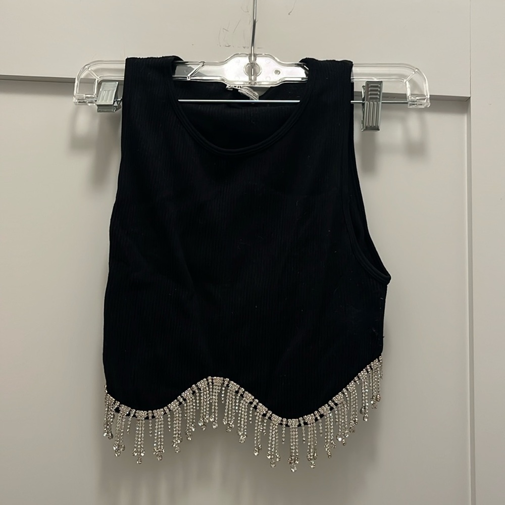 Zara Rhinestone Tank